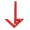 Center Gauge Portable Center Finder Clear Scale for Woodworking