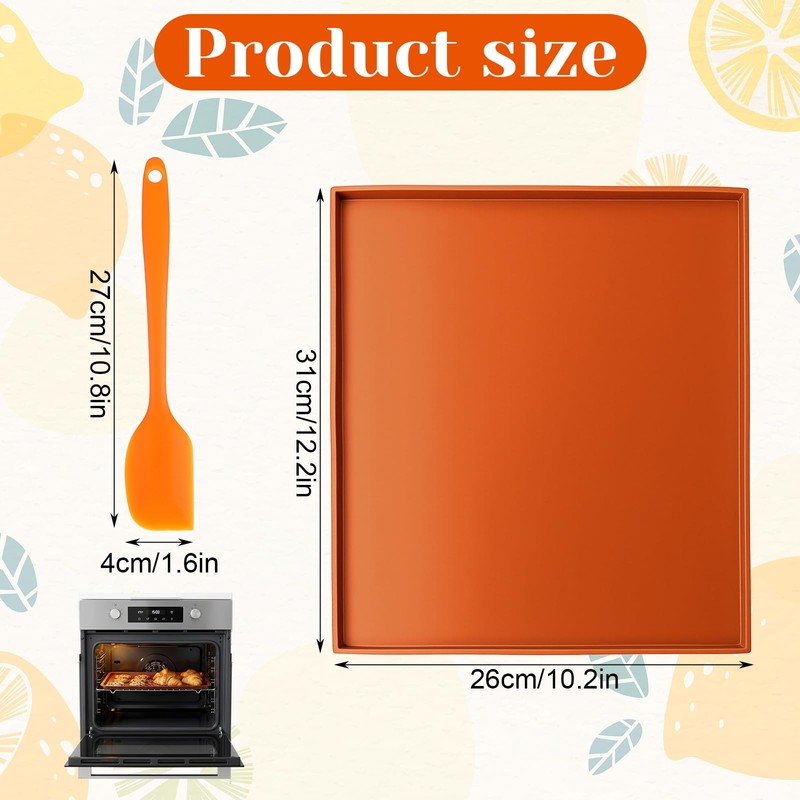 MAQUITA 6 PCS Dehydrator Trays with Scraper - Nonstick Silicone