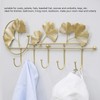 Wall Coat Rack Ginkgo Leaf Design Simple Elegant Style Wide