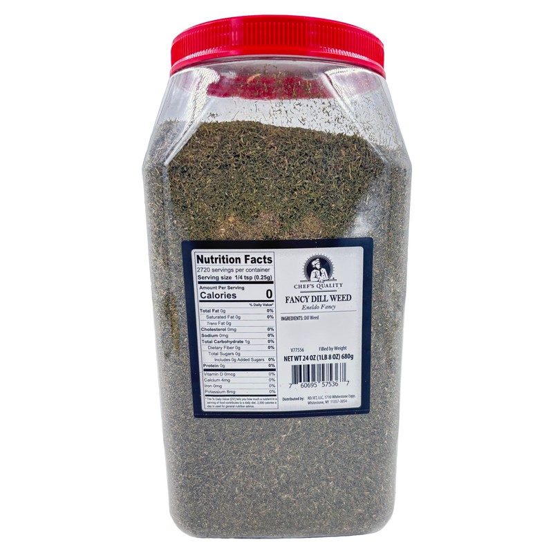 Chefs Quality Fancy Dill Weed | Kosher | 24 oz.