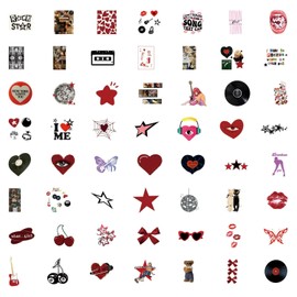 50PCS Downtown Y2K Girls Stickers,Y2K Girls Stickers,Teens Boys and Girls Sticker Pack Vinyl Skateboard Guitar Door Laptop Luggage Car Bike Water Bottle Birthday Party Supplies Stickers