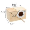 Parakeet Nesting Box, Bird Nest Breeding Box Cage Wood House