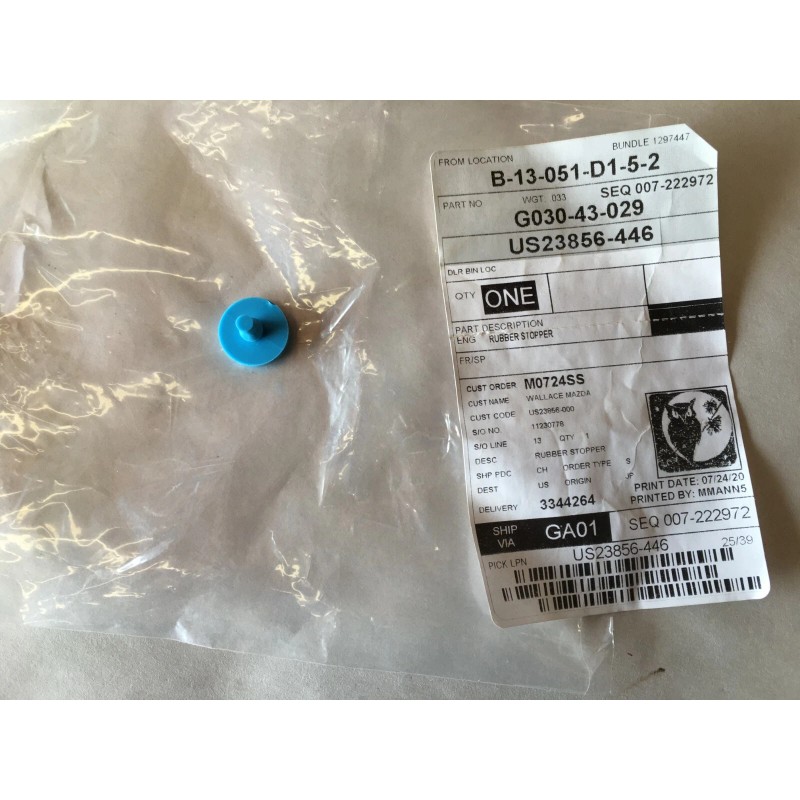 Mazda New OEM '90-'05 Mazda Miata Clutch Pedal Rubber Stopper