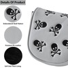 Gbourly Embroidery Skeleton Skull Golf Club Mallet Putter Head Cover