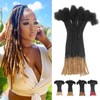Ombre Loc Extensions Human Hair Dread Extensions 0.4cm 12 Inch