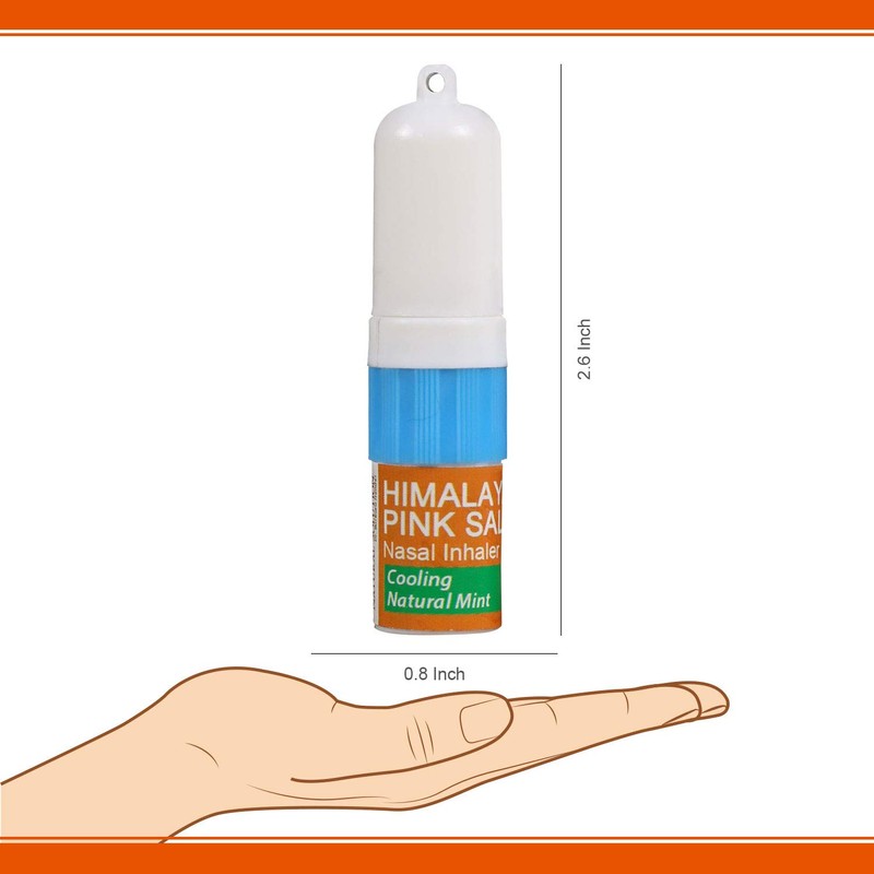 Natural Solution Himalayan Salt Inhaler, Help Clear Nose Congestion, Boost
