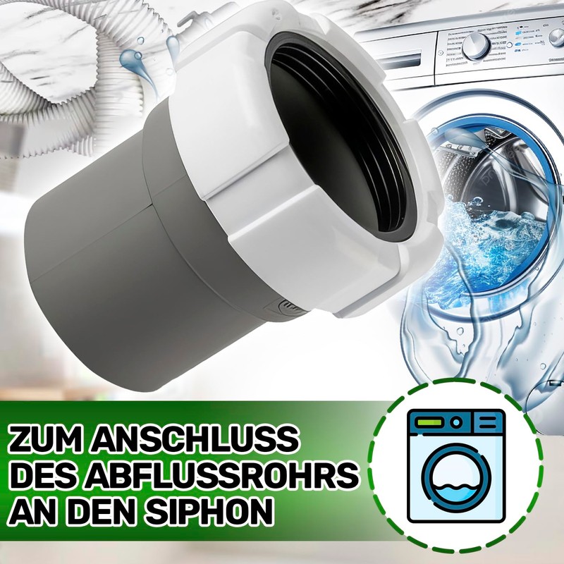 Sleeve for Washing Machine Drain Adapter Thread 1 1/2 Inch