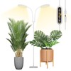 GLOWRIUM Grow Light with Stand,2-Head LED Plant Light for Indoor