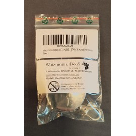 Waizmann.IDeaS® Steel Rope Wire Rope ID Yo-Yo with Belt Clip 40 mm Diameter Yo-Yo Zip Round Reel Mechanism up to 150 g Pull Force Extra Strong and Snap Hook