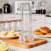 2Pcs Transparent 6" Glass Honey Dipper Sticks Stirring Sticks Server