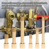 PATIKIL 1/8"G Male x 1/8"G Female Brass Pipe Fitting, Nipple