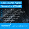 thyssenkrupp Copper Rod 12 x 3 mm in 2000 mm