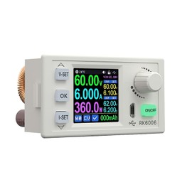 RK6006 60V 6A Adjustable DC-DC Buck Converter | 4-Digit Display | Bench Power Supply for Communication & Voltage Regulation