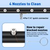 2-in-1 16' Undercarriage Pressure Washer Water Broom, 4000PSI Under Car