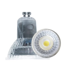 Bombillas LED GU10 de 5 W, MR16, ángulo de haz de 38°, alta potencia, equivalente a 40 W, 6000 K, luz de día, luz blanca fría, para focos, iluminación de pista empotrada, sala de estar, cocina, paquete de 10