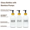 Shampoo and Conditioner Dispenser Set, Refillable Bathroom Shampoo and Conditioner