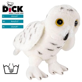 Carl Dick Snowy owl about 5.5 inches/15cm, Plush Toy, Soft Toy 3413005