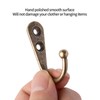 Sivono Key Hooks, Pack of 15 Small Coat Hooks, Bronze