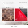 Acepunch 6 Handcrafted Wooden Mosaic Panels Adhesive Peel and Stick