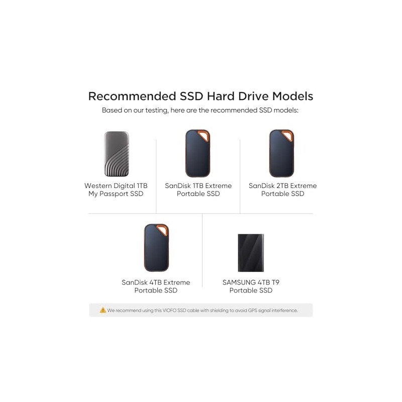 VIOFO Cable de conexión de datos de disco duro SSD