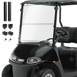 for 2008-UP EZGO RXV Clear Golf Cart Windshield, Front Folding Style EZ GO Golf Cart Part