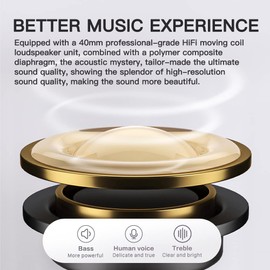 iKF-K2 Noise Reduction Dual Device Wireless/Wired Headset Stereo, Soft Memory Earmuff Low Delay Game Mode Headset Auxiliary Audio Cable is Lightweight, Foldable and Portable（Black）