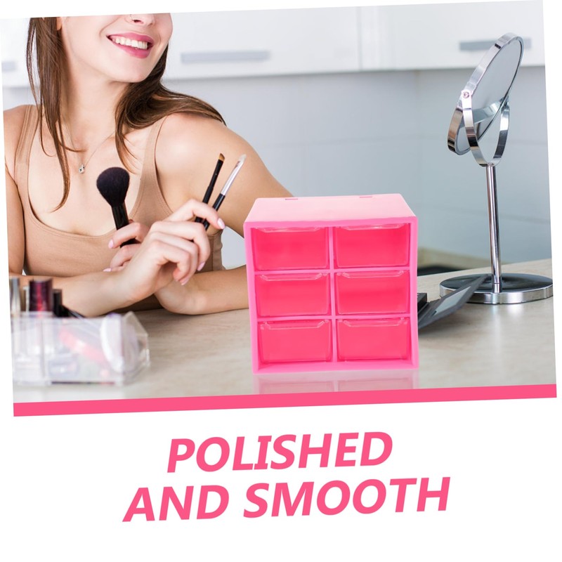 LALAFINA Desk Organizer Multi-drawer Storage Case for Jewelry Cosmetics Stationery