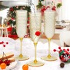 XUWAIDSGN 24 Pack Pink Detachable 2 piece Champagne Flutes 5.5