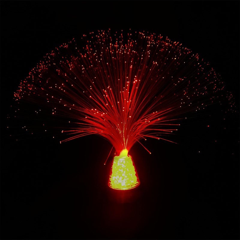 JALORDE 13 inch USB Corded Ice Fiber Optic Mood Novelty