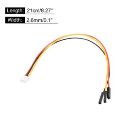 MECCANIXITY PH 2.0mm Female to 2.54mm Female Connector Adapter 3 Pins Tiny Micro Electrical Connectors with 21cm Wire Cables for Electrical Appliances Pack of 10