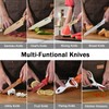 14-Piece Kitchen Knife Set - Stainless Steel Knives, Safety Sheaths