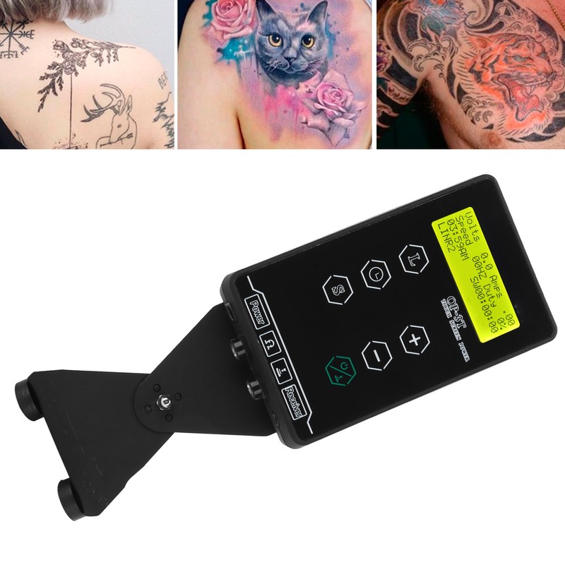 MultiFunctional Tattoo Power Supply Dual Model LCD Display Mini Tattoo