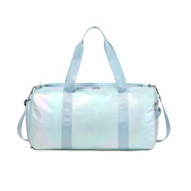 Girls Sports Duffel Bags Woman Travel Bag Overnight Duffle Bag Kids Sports Gym Bag With Shoe Compartment Wet Pocket (Matte Green)