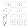 60Pcs Keyring Making Kit with Lobster Clasps and Eyelet Screws,
