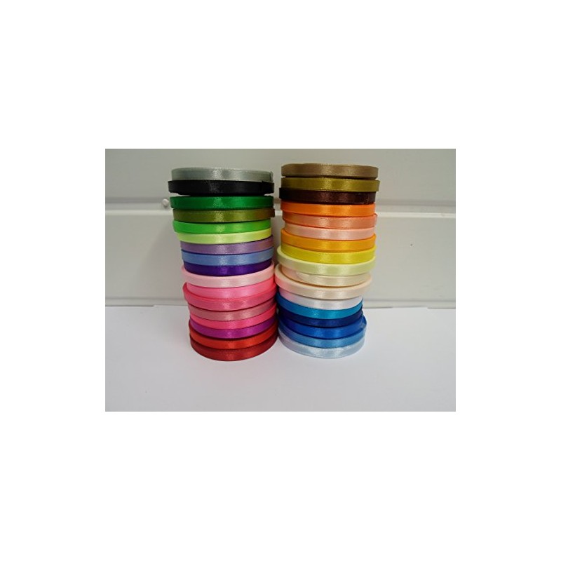 1 Roll x 6mm Satin Ribbon Coral Dark Peach Minimum