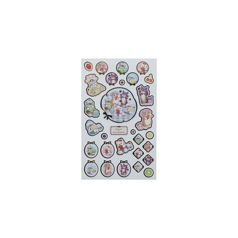 Sunstar Stationery Sanrio Character Seal Masking Material mofusand x Sanrio