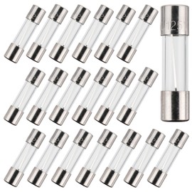 BOJACK F7AL125V 7A 125V Fuse 7 Amp 125 Volt Max Fast Blow Glass Fuses Replacement for Outdoor C9 String Christmas Xmas Lights 0.2x0.78Inch / 5x20MM (Pack of 20)