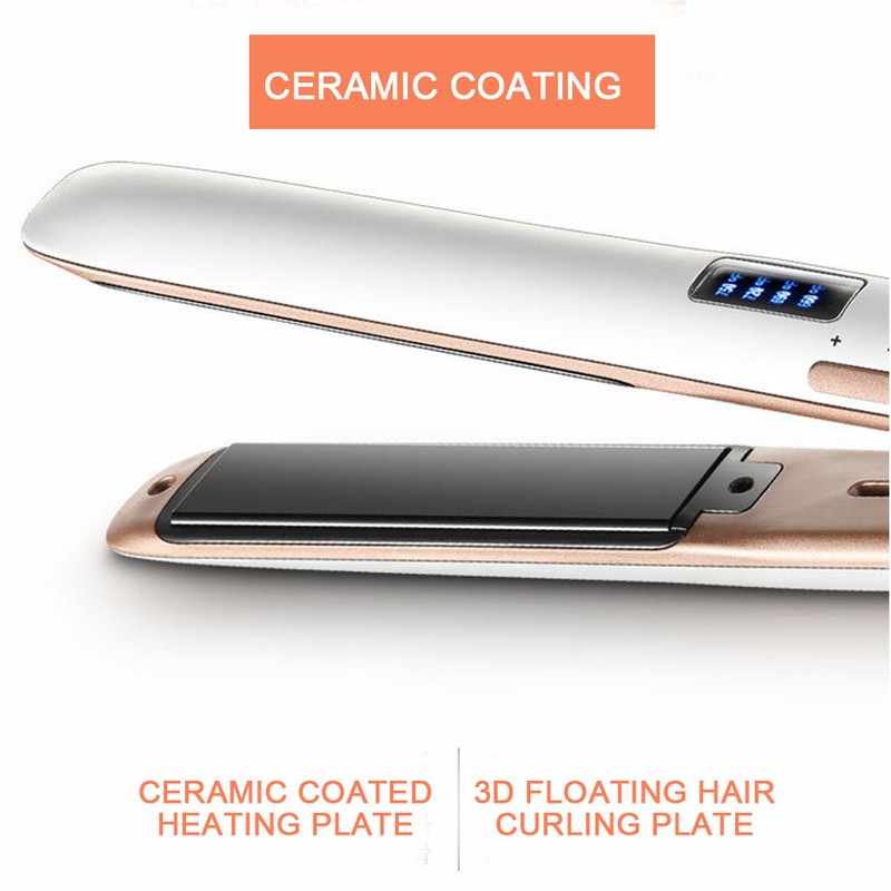 Hair Curler Hair Straightener Fast Heating LCD Digital Display Hair