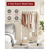 Sakugi Clothes Rack - Clothing Rack with Storage Mesh Shelf