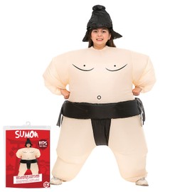 Inflatable Sumo Disguise for Children | Size 120 to 150cm | Unusual Costume for Carnival | Made of Highly Resistant Polyester - Pleasant to Wear | Inflating System Included | OriginalCup®