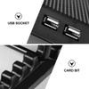 Operitacx Laptop mit Lüftern Kühlmatte für Notebooks Energiesparendes Design Schwarz