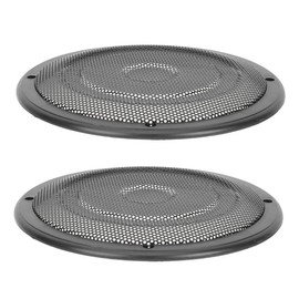 KOMBIUDA 2pcs Car Speaker Mesh Cover Stylish Metal Grill Protector for Subwoofer Enhances Sound Quality Car Aesthetics Durable Speaker Baffles Black Color