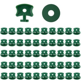 100Pairs Greenhouse Twist Clips Plastic Greenhouse Fixing Clips and Washers Greenhouses Corner Fixing Shading Clips for Aluminium Greenhouse Insulation Bubble Netting Shading (100)