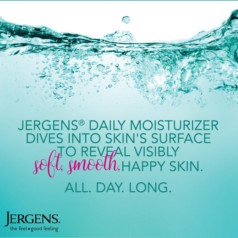 Jergens Daily Moisture Dry Skin Moisturizer, Hand and Body Lotion,