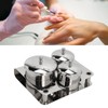 Stainless Steel Nail Powder Holder Thickening Sturdy Dustproof Smooth Surface
