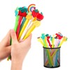 Heclia 12PCS Hawaiian Luau Ballpoint Pens Fun Cute Fruit Pen