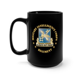 MIP Black Mug 15oz - Military Intelligence Corps Regiment X 300