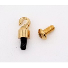Unbranded Grandfather Clock Weight Shell Open Hook Bottom Screw Set Brass Finish M5 Thread