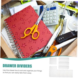 SEWACC 1set Multi-purpose Drawer Storage Boxes Transparent Organizing for Makeup Kitchen Utensils Jewelry More Easy to Clean Versatile Compartment Organizer for Home Office