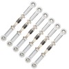 6Pcs Aluminum Alloy Adjustable Push RodsTurnbuckle Rod Linkage Accessories for
